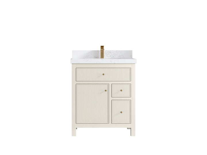 Sonoma 30 in W x 22 in D Free Standing Reeded Single Sink Bathroom Vanity - photo 1