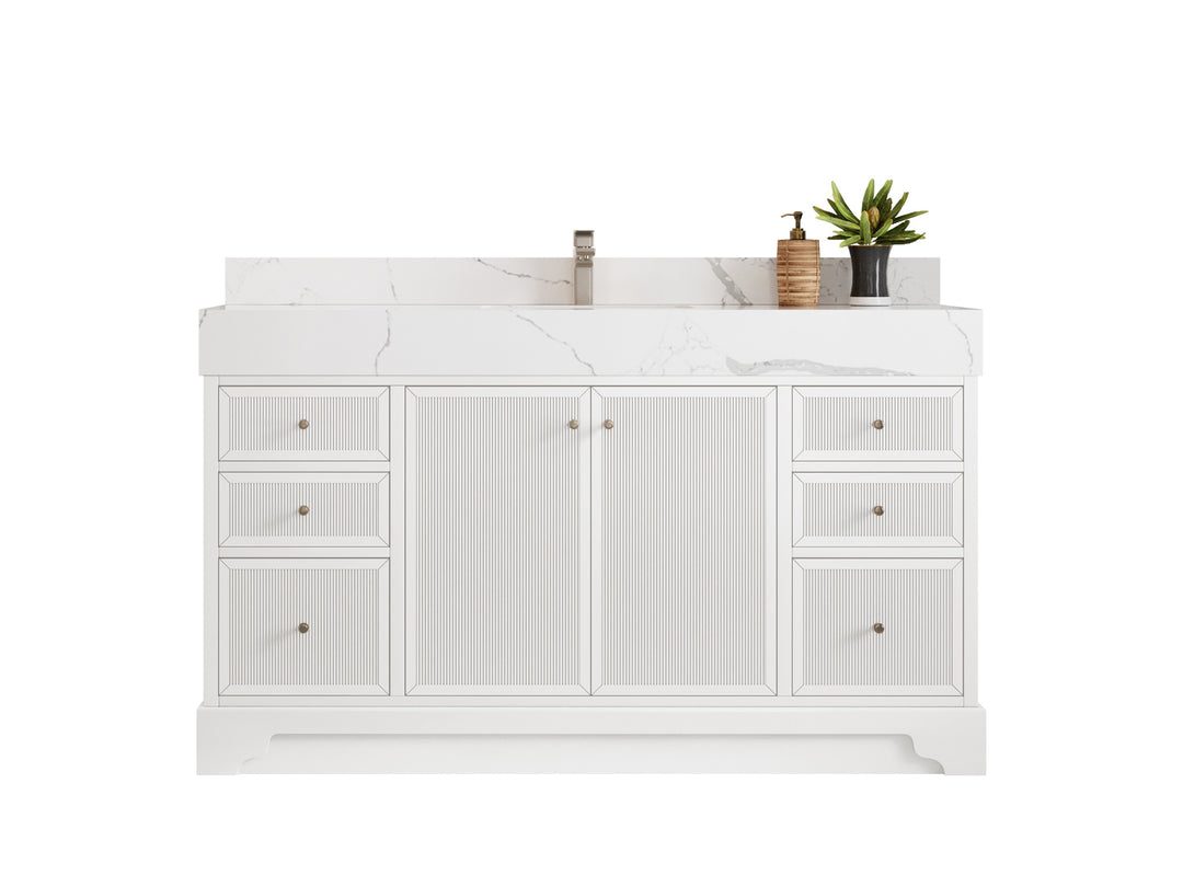 Manhattan 60 in. W x 22 in. D Single Sink Bathroom Vanity