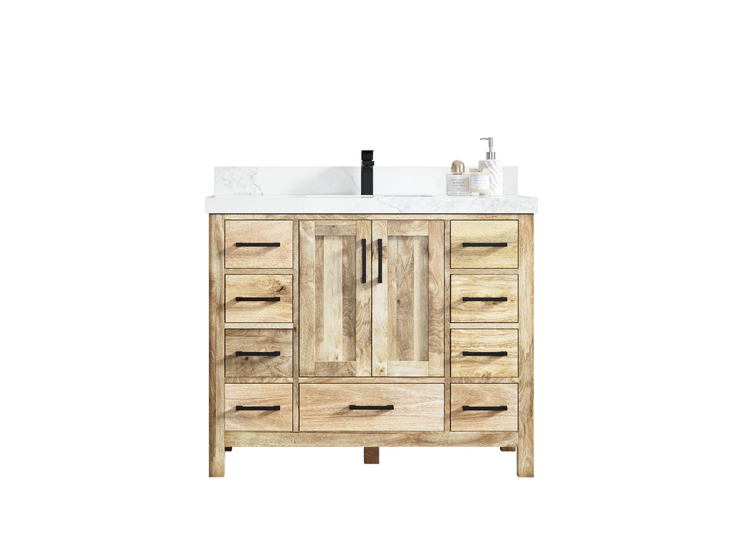 Malibu Mango Wood 42 in. W x 22 in. D Single Sink Bathroom Vanity