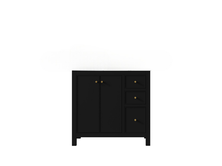Chicago 36 in. W x 22 in. D Left Offset Sink Bathroom Vanity - photo 6