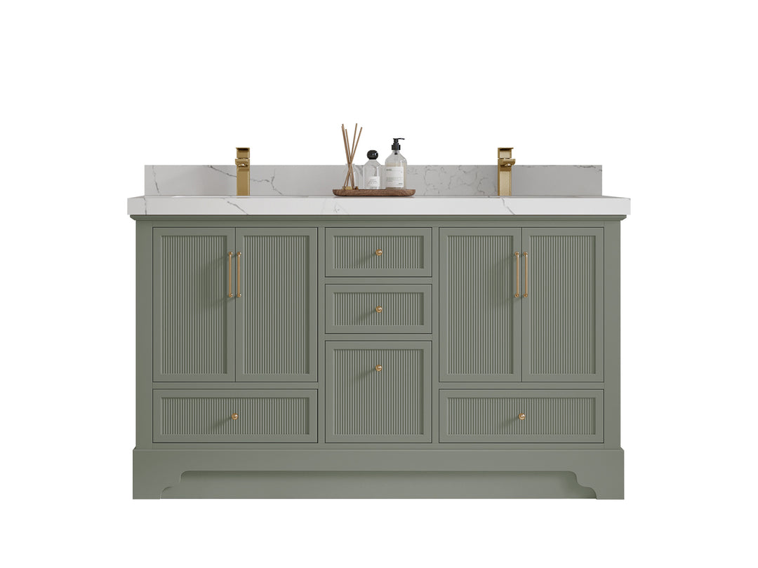 Alys 60 in. W x 22 in. D Double Sink Bathroom Vanity