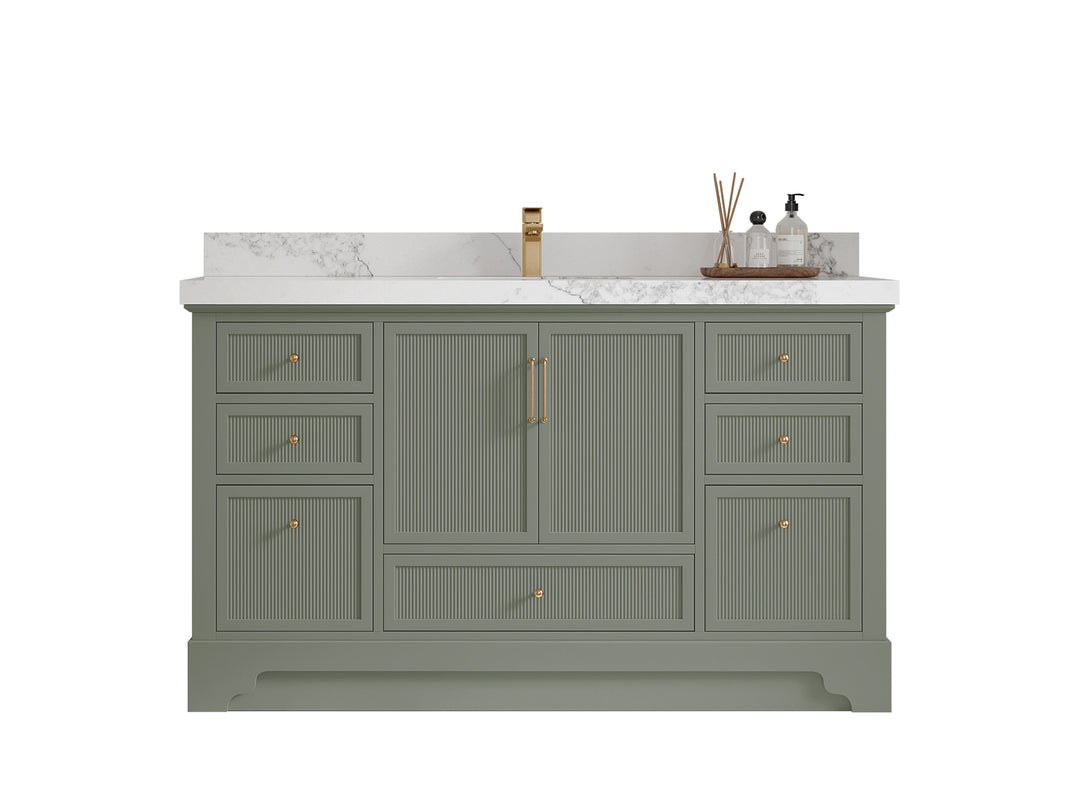 Alys 60 in. W x 22 in. D Single Sink Bathroom Vanity