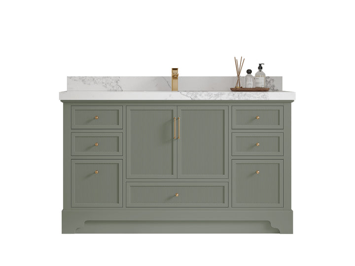 Alys 60 in. W x 22 in. D Single Sink Bathroom Vanity - photo 1