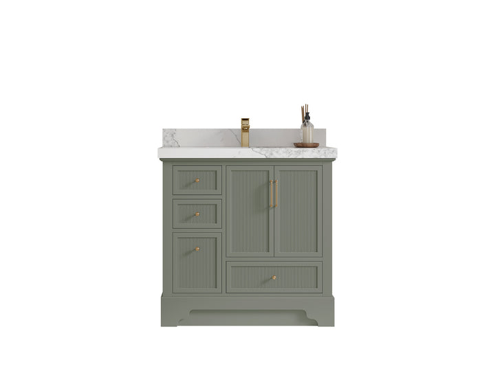 Alys 36 in. W x 22 in. D Center Sink Bathroom Vanity - photo 1