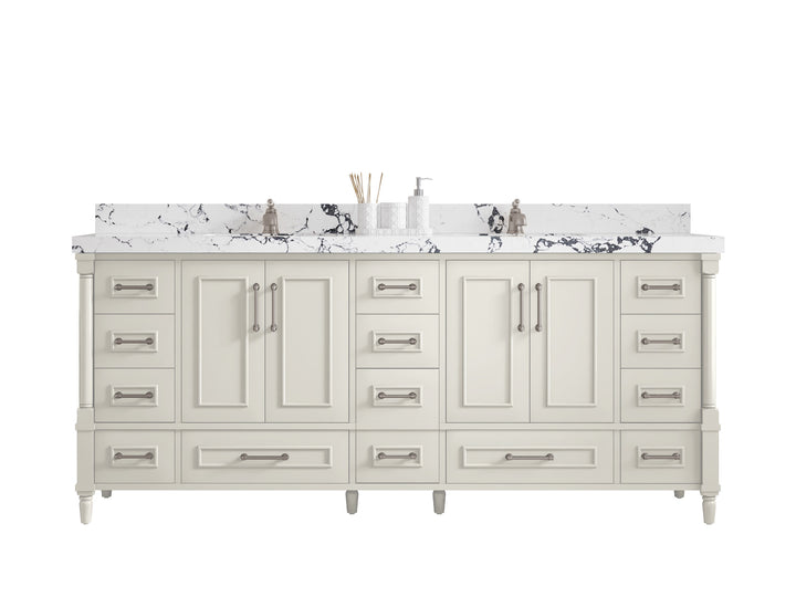Aberdeen 80 in. W x 22 in. D Double Sink Bathroom Vanity - photo 1
