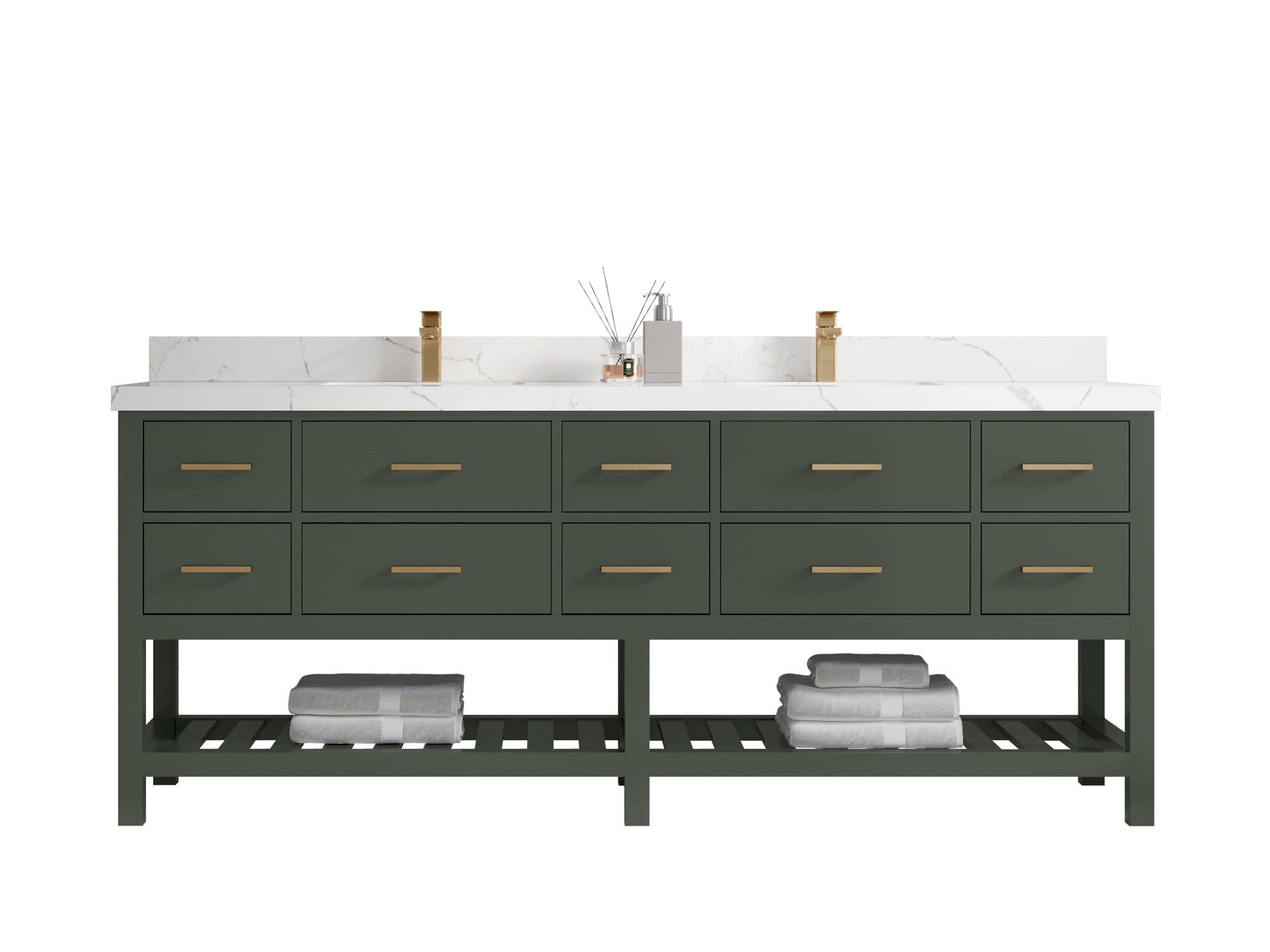 Parker 84 in. W x 22 in. D Double Sink Bathroom Vanity