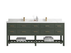 Parker 84 in. W x 22 in. D Double Sink Bathroom Vanity - photo 1