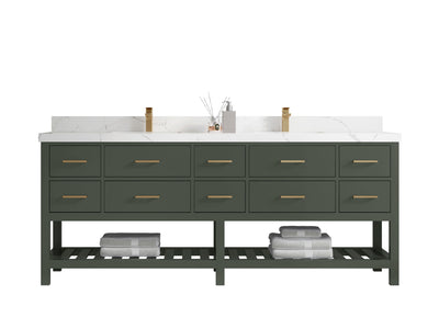 Parker 84 in. W x 22 in. D Double Sink Bathroom Vanity