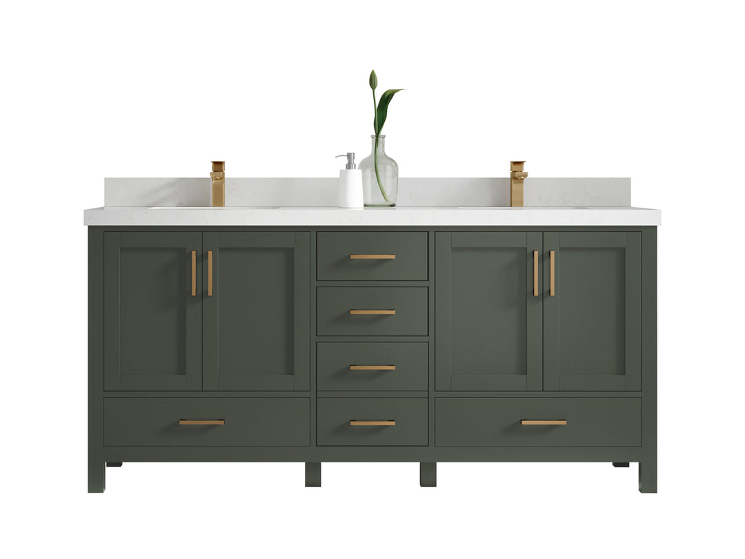 Malibu 72 in. W x 22 in. D Double Sink Bathroom Vanity