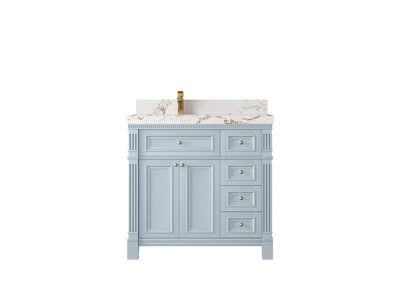Paris 36 in. W x 22 in. D Left Offset Sink Bathroom Vanity