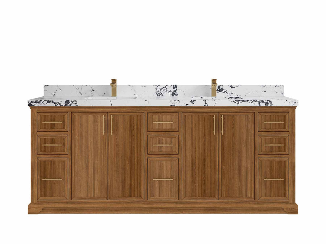 Bathroom Vanities - Double Sink - Bathroom Vanity size 80 IN and up - Teak Wood - photo 9