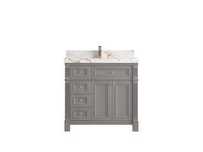 Paris 36 in. W x 22 in. D Center Sink Bathroom Vanity