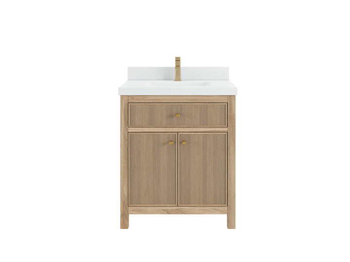 Sonoma Teak Wood 30 in. W x 22 in. D Single Sink Bathroom Vanity - photo 1