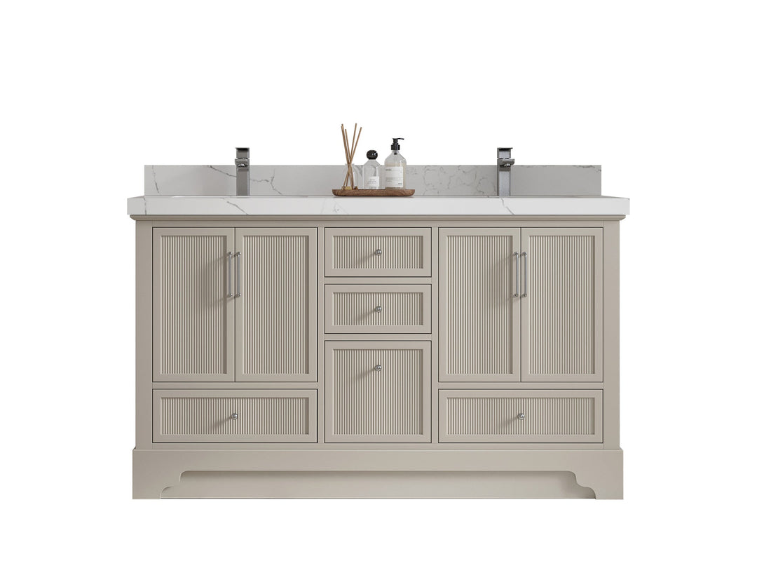 Alys 60 in. W x 22 in. D Double Sink Bathroom Vanity