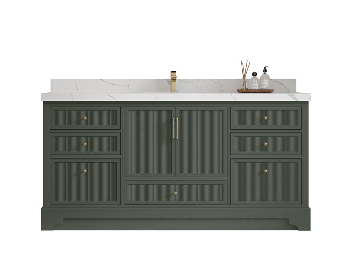 Alys 72 in. W x 22 in. D Single Sink Bathroom Vanity - photo 1