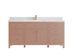 Sonoma 72 in W x 22 in D Free Standing Reeded Single Sink Bathroom Vanity - photo 1