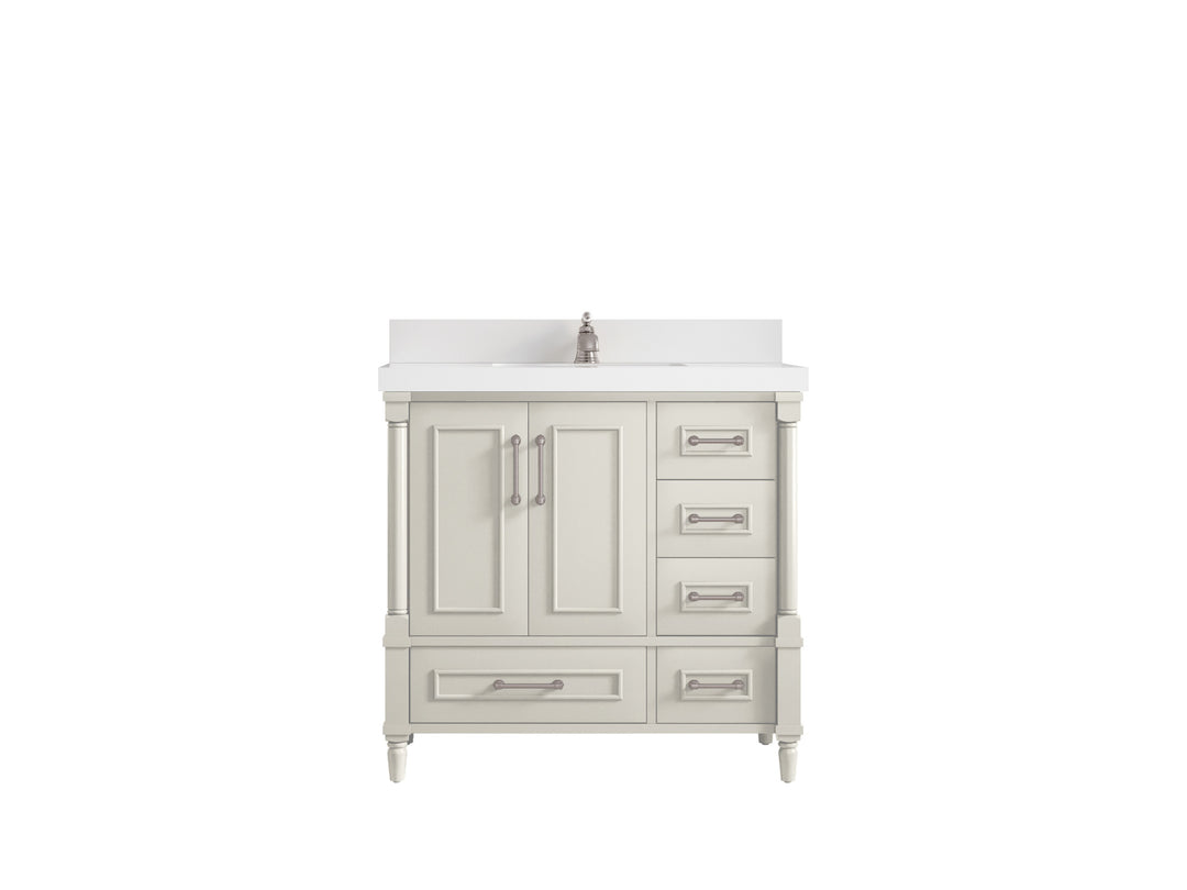 Aberdeen 36 in. W x 22 in. D Center Sink Bathroom Vanity