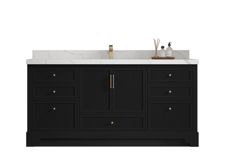 Alys 72 in. W x 22 in. D Single Sink Bathroom Vanity - photo 1
