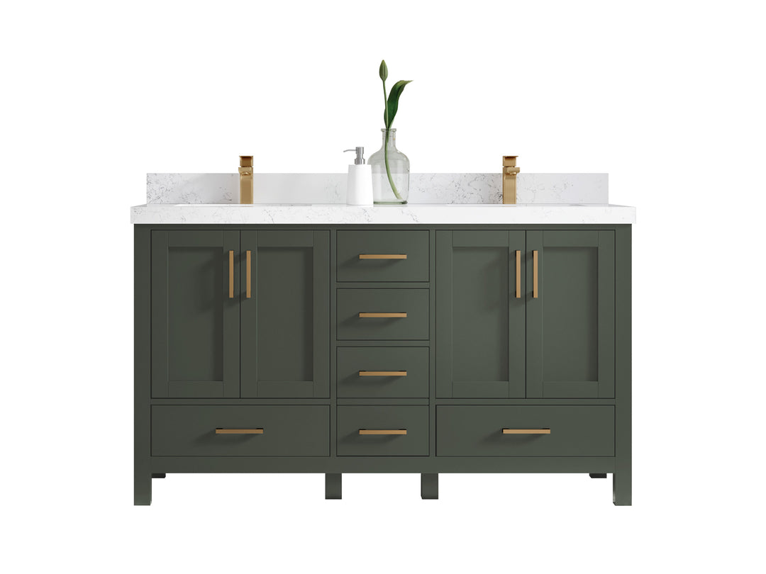 Malibu 60 in. W x 22 in. D Double Sink Bathroom Vanity
