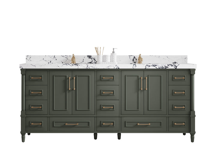 Aberdeen 80 in. W x 22 in. D Double Sink Bathroom Vanity - photo 1