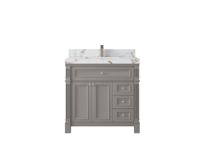 Paris 36 in. W x 22 in. D Center Sink Bathroom Vanity - photo 1