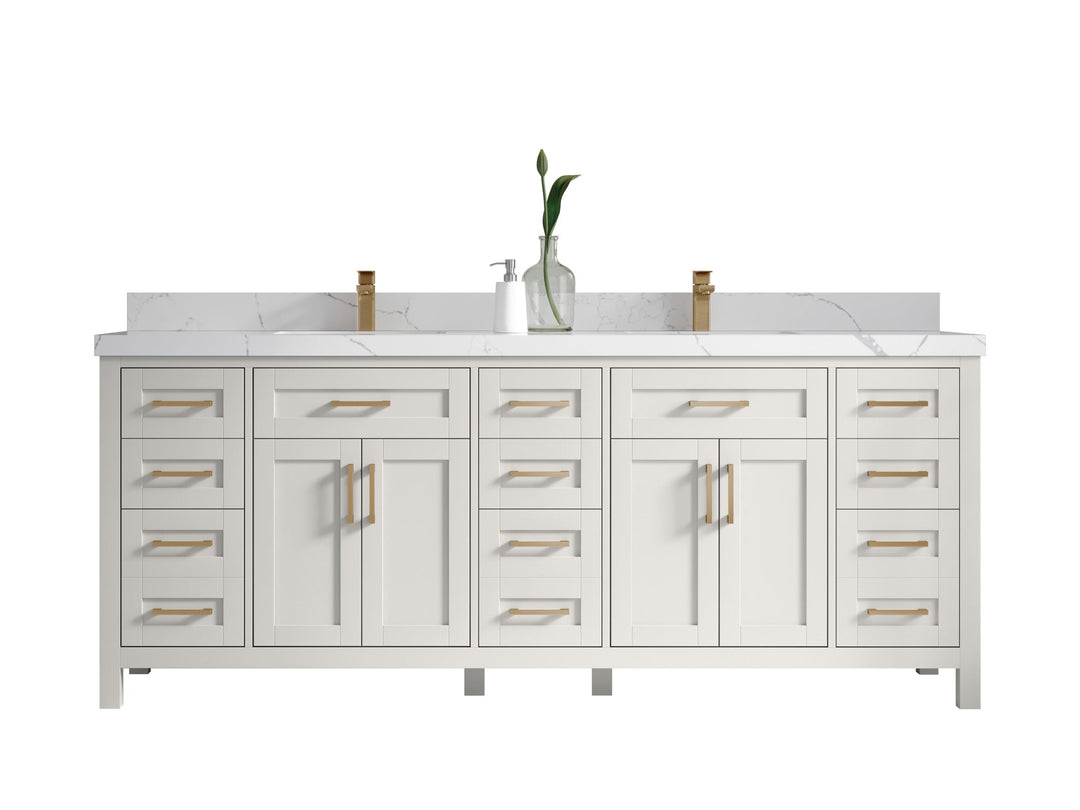 Cambridge 84 in. W x 22 in. D Double Sink Bathroom Vanity