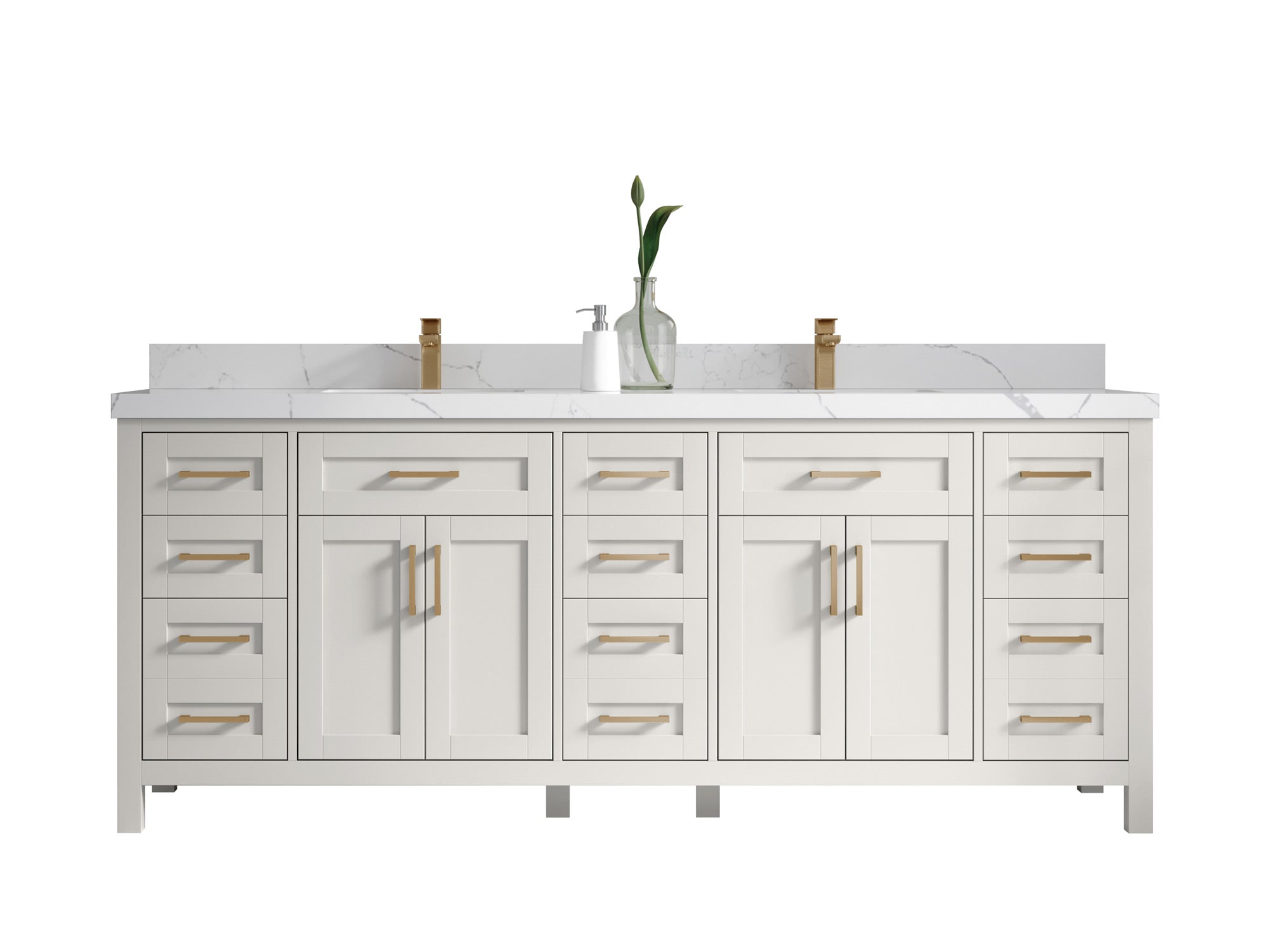 Cambridge 84 in. W x 22 in. D Double Sink Bathroom Vanity