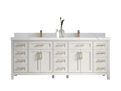Cambridge 84 in. W x 22 in. D Double Sink Bathroom Vanity