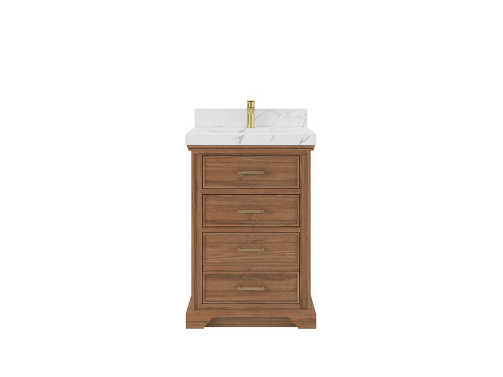 Charlotte Teak Wood 24 in. W x 22 in. D Single Sink Bathroom Vanity - photo 6