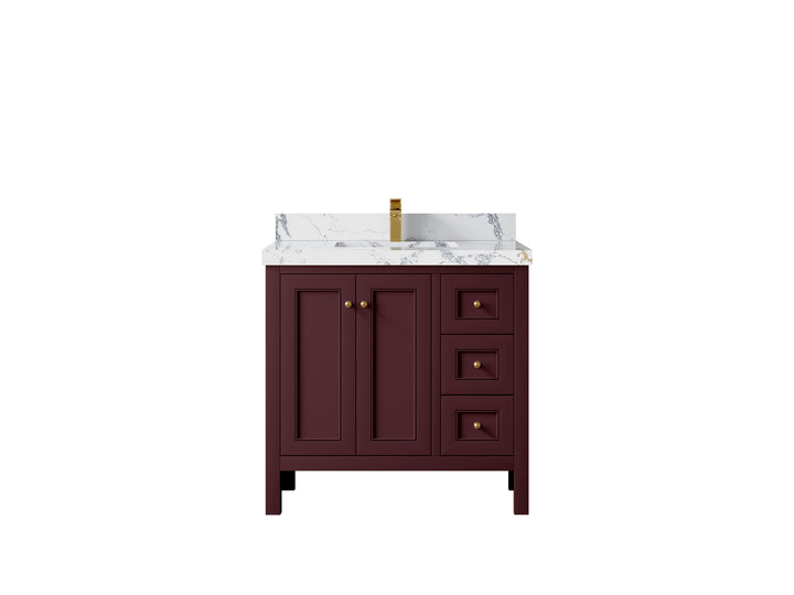 Nashville 36 in. W x 22 in. D Center Sink Bathroom Vanity - photo 1