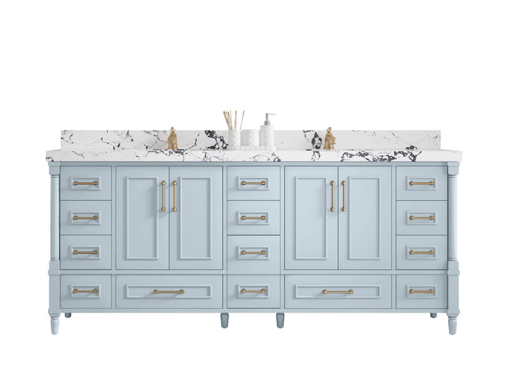 Aberdeen 80 in. W x 22 in. D Double Sink Bathroom Vanity - photo 1