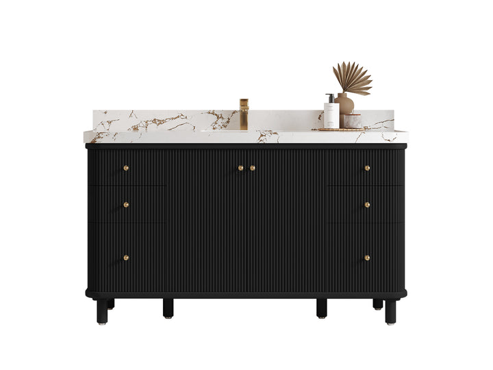 Miami 60 in. W x 22 in. D Single Sink Bathroom Vanity - photo 1