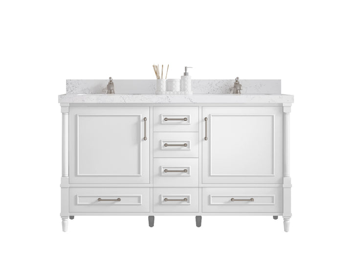 Aberdeen 60 in. W x 22 in. D Double Sink Bathroom Vanity - photo 1