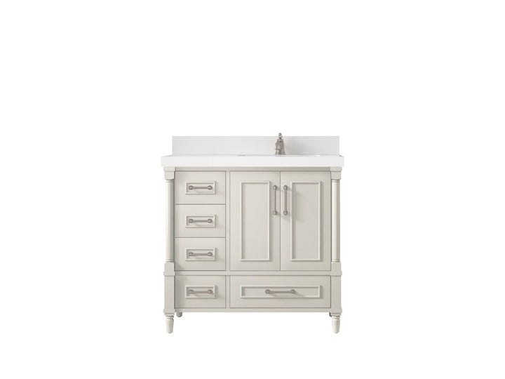 Aberdeen 36 in. W x 22 in. D Right Offset Sink Bathroom Vanity - photo 1