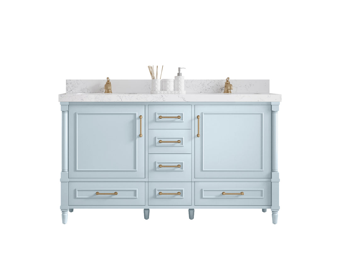 Aberdeen 60 in. W x 22 in. D Double Sink Bathroom Vanity