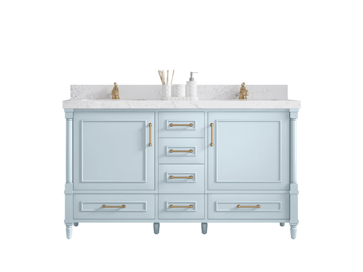 Aberdeen 60 in. W x 22 in. D Double Sink Bathroom Vanity - photo 1