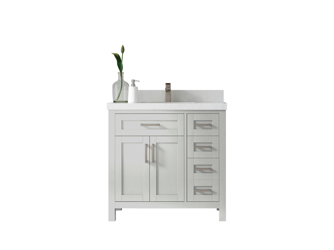Cambridge 36 in. W x 22 in. D Single Center Sink Bathroom Vanity