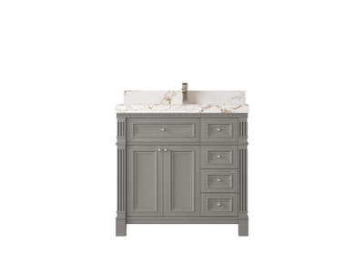 Paris 36 in. W x 22 in. D Bathroom Vanity with Center Sink