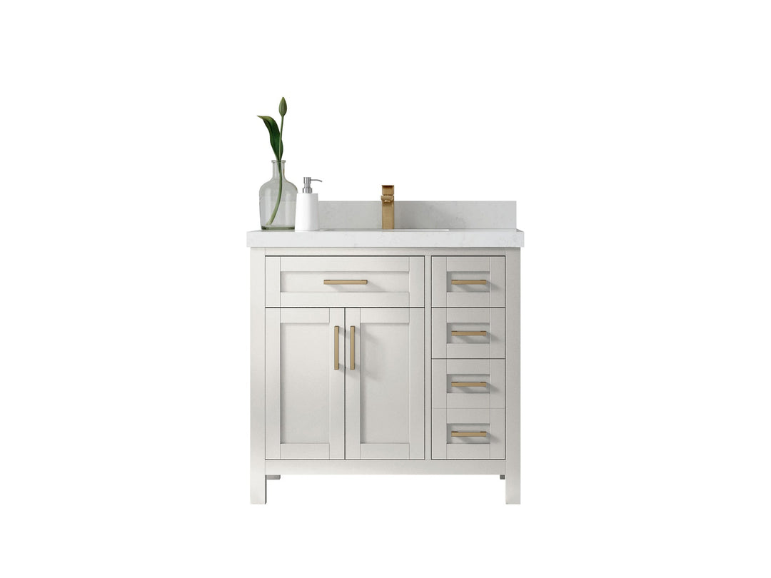 Cambridge 36 in. W x 22 in. D Single Center Sink Bathroom Vanity