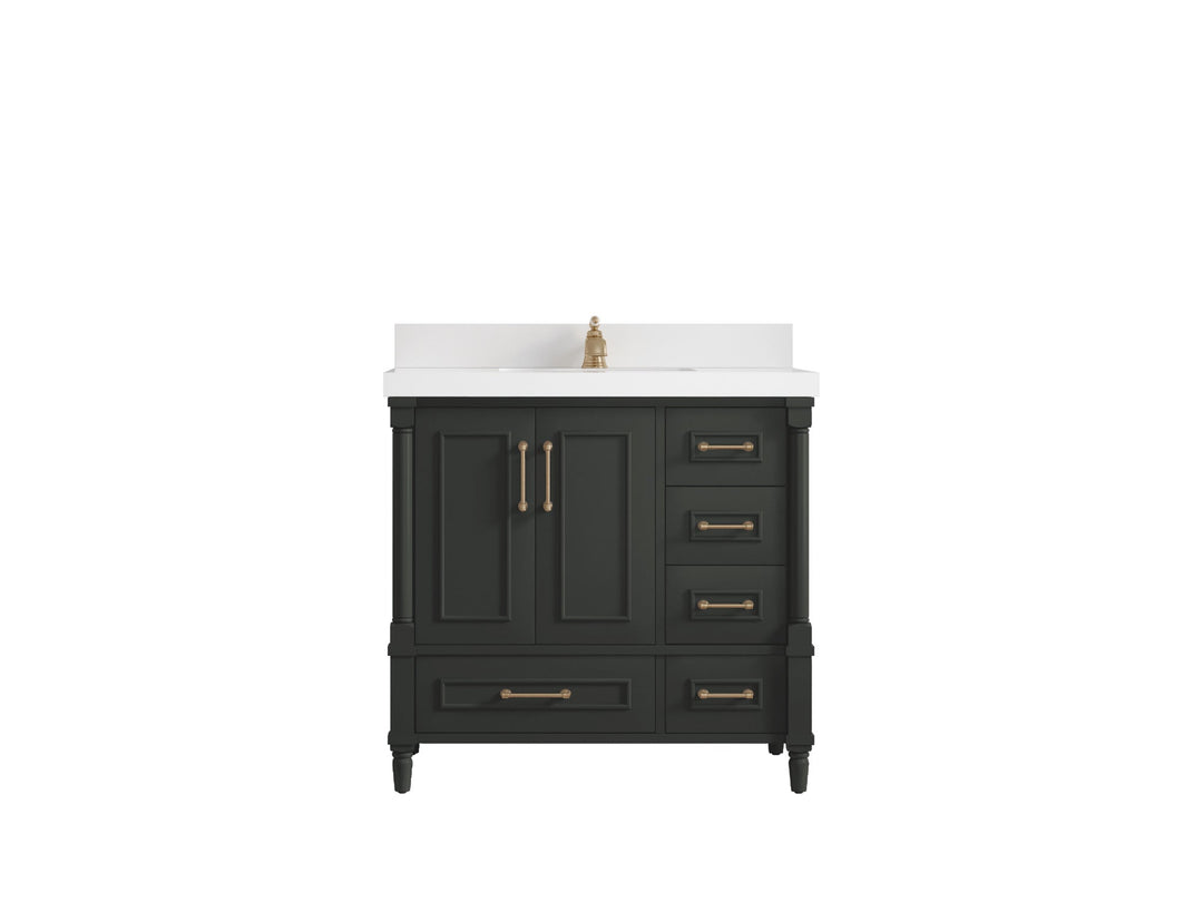Aberdeen 36 in. W x 22 in. D Center Sink Bathroom Vanity
