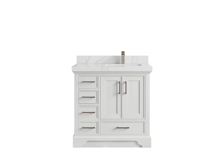 Charlotte 36 in. W x 22 in. D Right Offset Sink Bathroom Vanity - photo 1