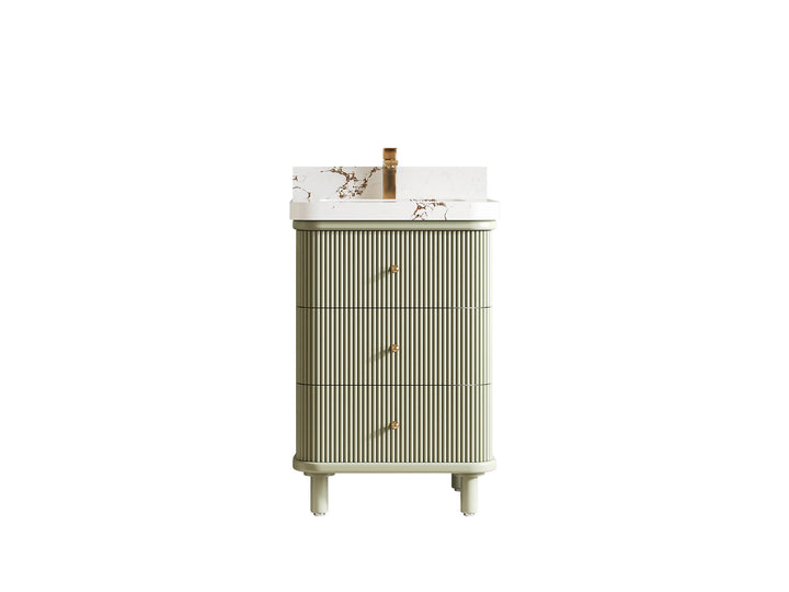 Miami 24 in. W x 22 in. D Single Sink Bathroom Vanity - photo 1