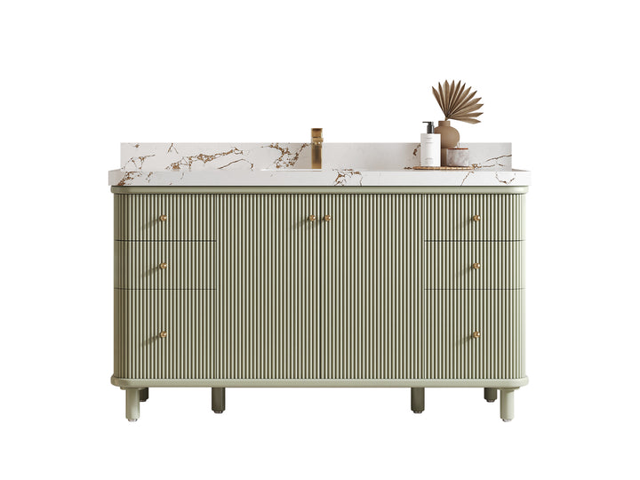 Miami 60 in. W x 22 in. D Single Sink Bathroom Vanity - photo 1