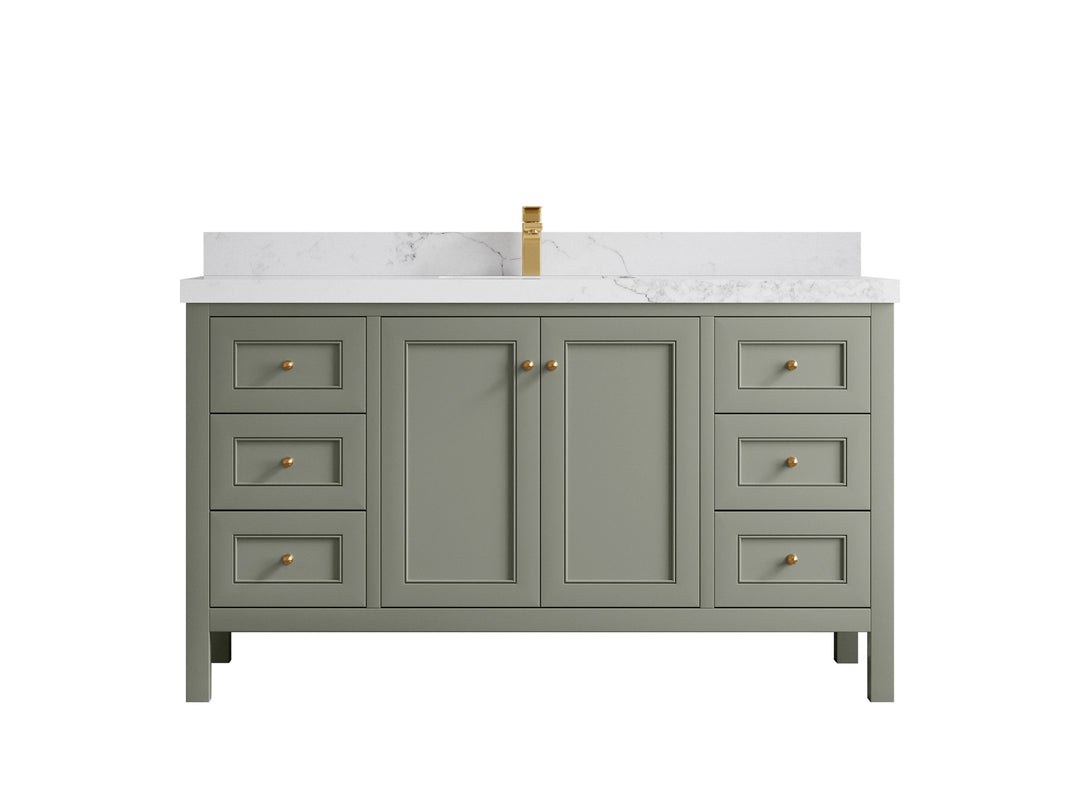 Nashville 60 in. W x 22 in. D Single Sink Bathroom Vanity