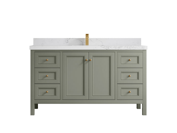 Nashville 60 in. W x 22 in. D Single Sink Bathroom Vanity - photo 1