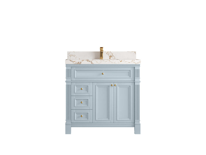 Paris 36 in. W x 22 in. D Center Sink Bathroom Vanity - photo 1