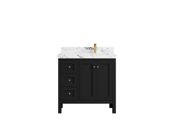 Nashville 36 in. W x 22 in. D Right Offset Sink Bathroom Vanity - photo 1