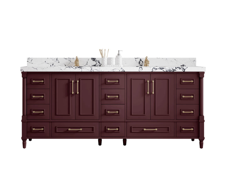 Aberdeen 80 in. W x 22 in. D Double Sink Bathroom Vanity - photo 1