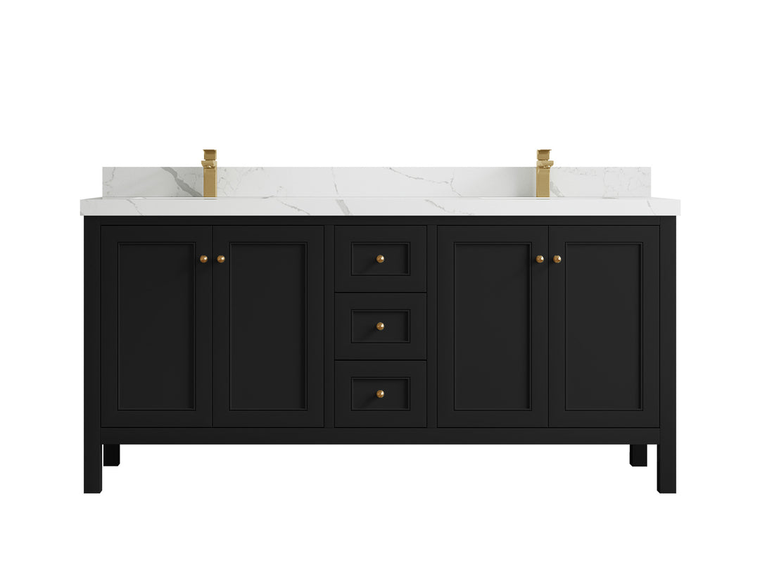 Nashville 72 in. W x 22 in. D Double Sink Bathroom Vanity