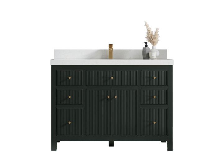 Sonoma 48 in W x 22 in D Free Standing Reeded Single Sink Bathroom Vanity - photo 1